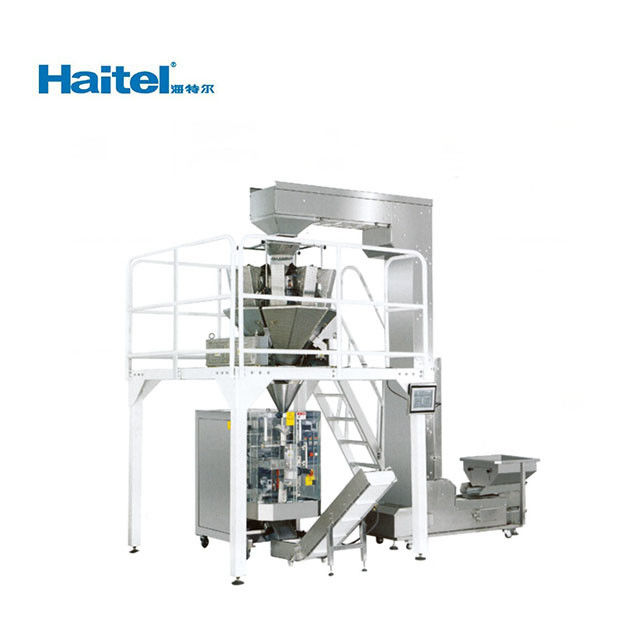 ＷHite Automatic Vertical Potato Chips Packing Machine 380V PLC Control